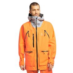 Rückansicht von Haglöfs GORE-TEX Vassi GTX Pro Jacket Hardshelljacke Herren Flame Orange/Concrete