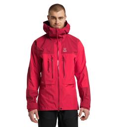 Rückansicht von Haglöfs GORE-TEX Roc Nordic GTX Pro Jacket Hardshelljacke Herren Scarlet Red/Dala Red
