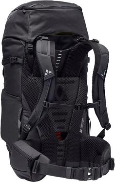 Rückansicht von VAUDE Asymmetric 42+8, black Trekkingrucksack black