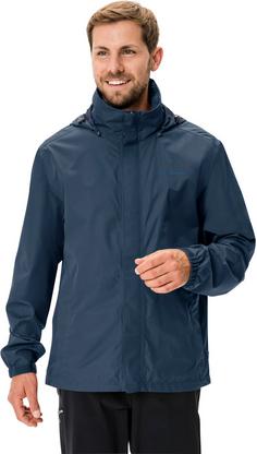 Rückansicht von VAUDE Escape Light Regenjacke Herren dark sea uni