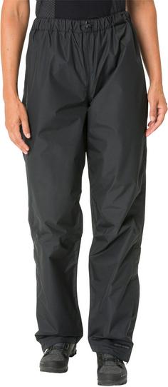 Rückansicht von VAUDE Fluid Regenhose Damen black