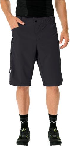 Rückansicht von VAUDE Ledro Fahrradshorts Herren black-black