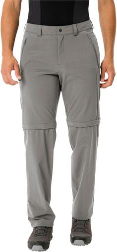 Rückansicht von VAUDE Farley Stretch ZO II Zipphose Herren stone grey