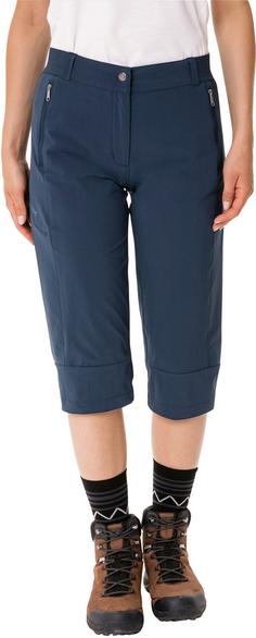 Rückansicht von VAUDE Farley Stretch III Caprihose Damen dark sea