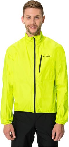 Rückansicht von VAUDE Drop III Fahrradjacke Herren neon yellow