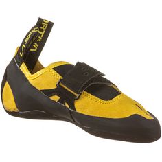 Rückansicht von La Sportiva Tarantula Kletterschuhe Kinder yellow-black