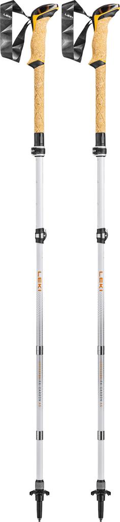 LEKI Cressida FX Carbon AS Wanderstock Damen white-mango-silver