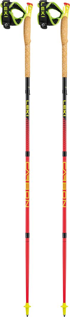 LEKI Ultratrail FX.One Trailrunningstock bright red-black-neonyellow