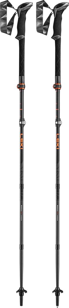 LEKI Makalu FX Carbon Wanderstock black-orange-naturalcarbon