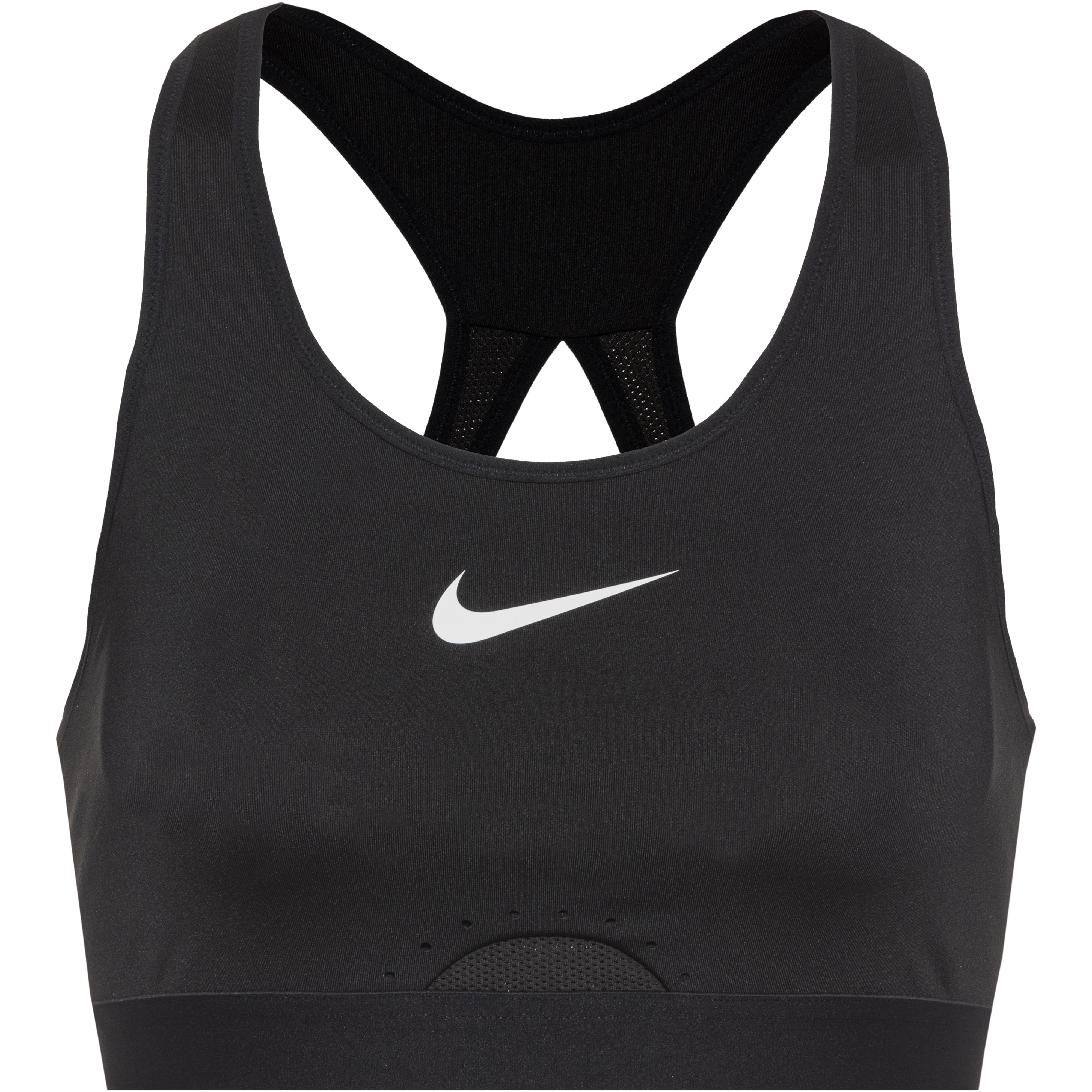 Nike, Swoosh Sport-BH für Damen - Schwarz