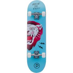 Rückansicht von Playlife Lion Skateboard-Komplettset bunt