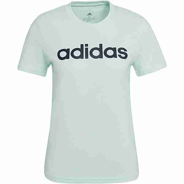 adidas LINEAR SPORT ESSENTIALS T-Shirt Damen ice mint-legend ink