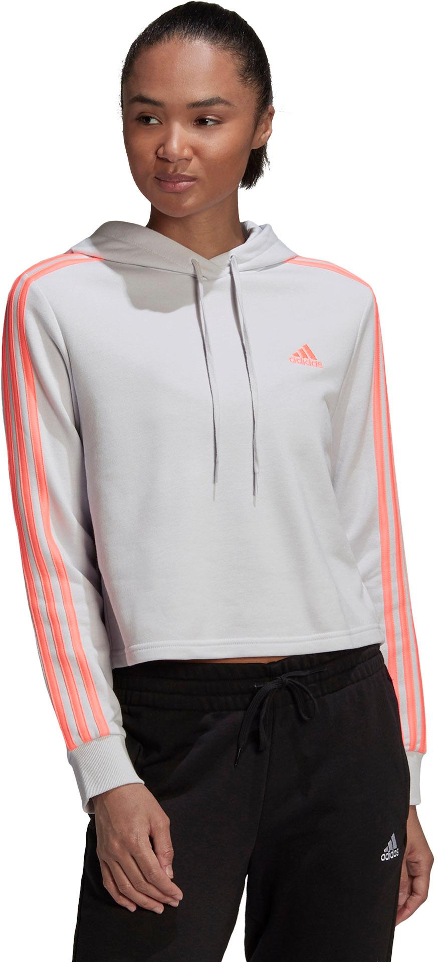Stripes Hoodie Grauer Adidas Pullover Damen Adidas Sport