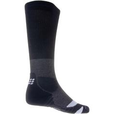 Rückansicht von CEP Hiking Merino Compression Wandersocken Damen stonegrey-grey