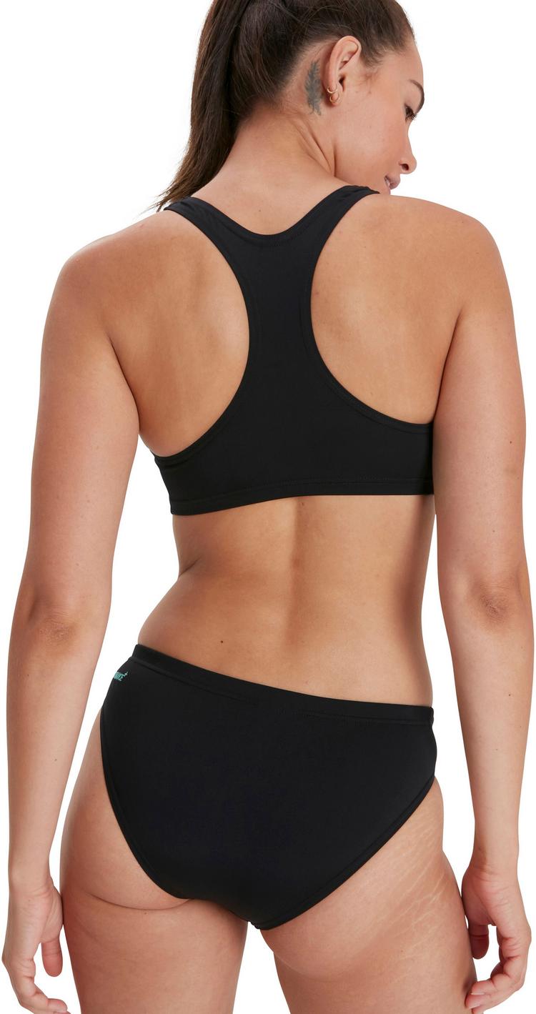 SPEEDO SPEEDO Placement Bikini Set Damen - black-tile-atomic lime - 2 | SportScheck