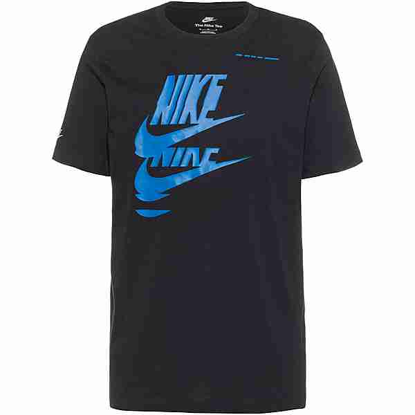 Nike NSW Sport Essentials T-Shirt Herren black-dark marina blue