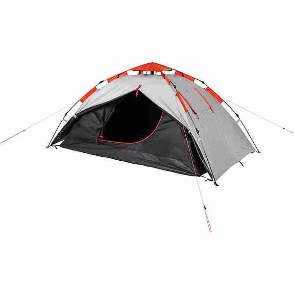McKinley Camping-Zelt Easy up I SW 3 Kuppelzelt grey light-red