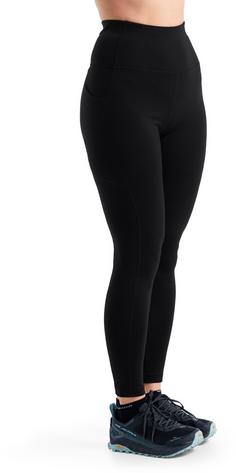 Rückansicht von Icebreaker Merino Fastray Tights Damen black