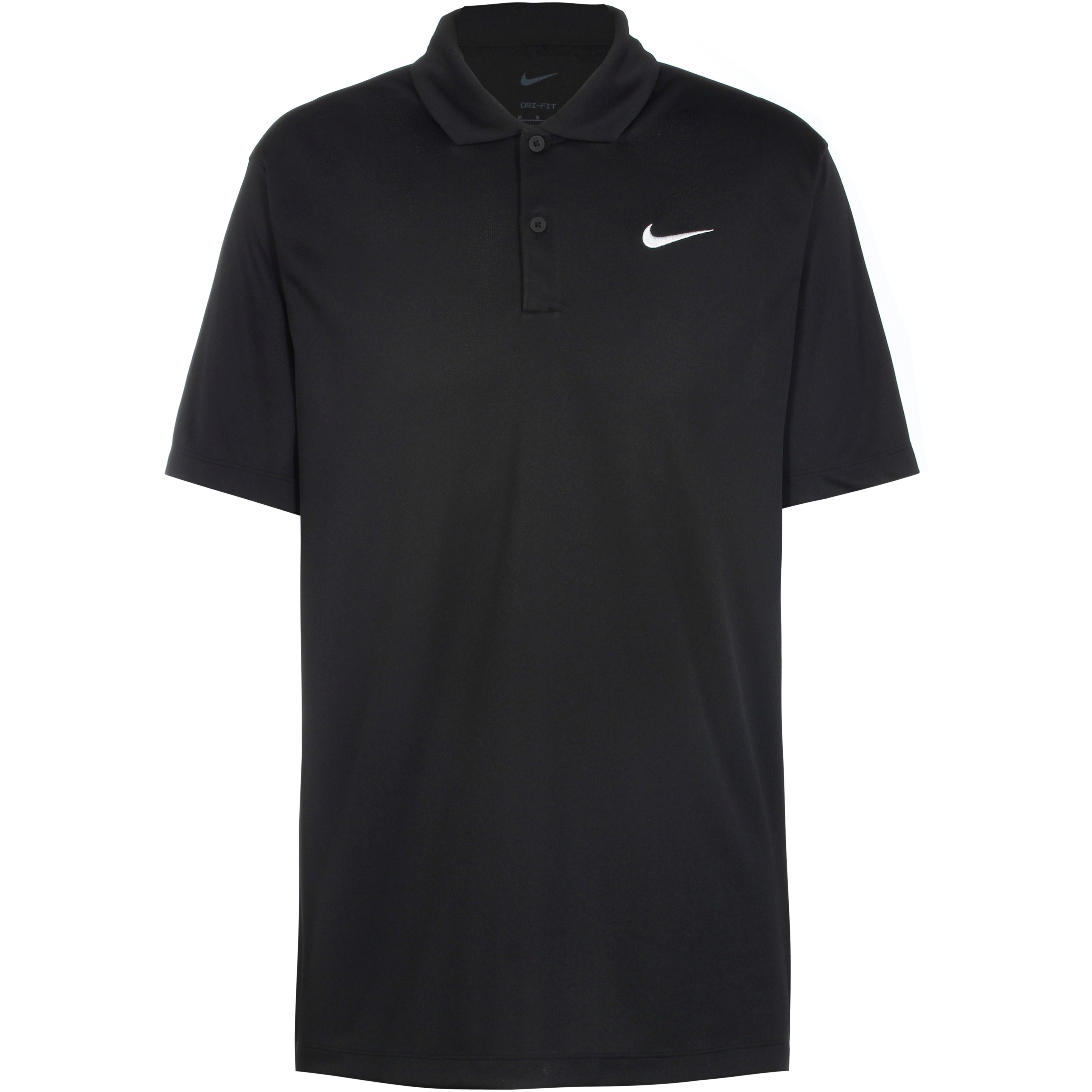 Black and white nike polo online