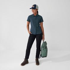 Rückansicht von FJÄLLRÄVEN High Coast Lite Funktionsbluse Damen navy