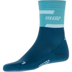 CEP the run mid cut Laufsocken Damen ocean-petrol