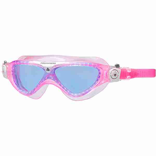 Aquasphere VISTA JUNIOR Schwimmbrille Kinder pink-white-lenses-blue