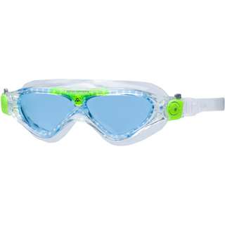 Aquasphere VISTA JUNIOR Schwimmbrille Kinder transparent-brightgreen-lenses-blue