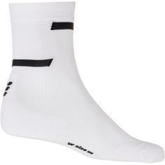 Rückansicht von CEP the run mid cut Laufsocken Damen white