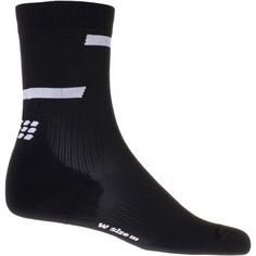 Rückansicht von CEP the run mid cut Laufsocken Damen black