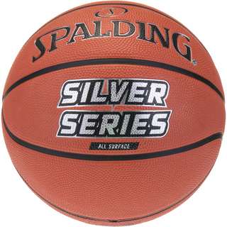 SPALDING Silver Series Rubber Basketball orange