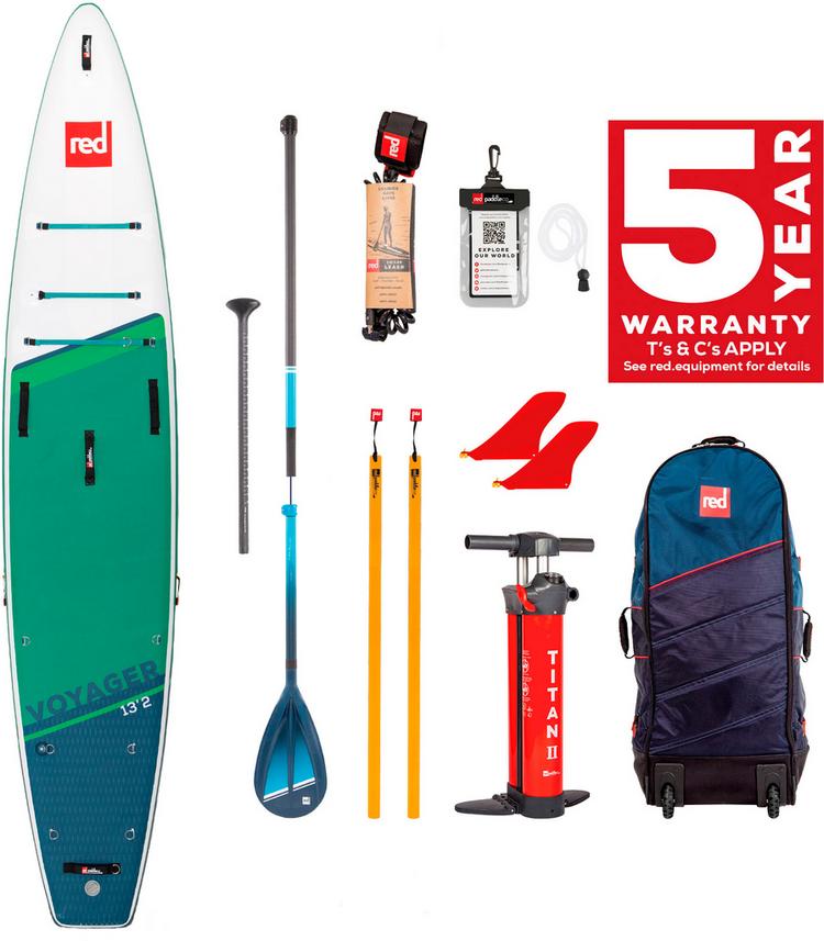Red Paddle Red Paddle VOYAGER 13'2" x 30" x 6" MSL + Paddle SUP Sets - gr&uuml;n-wei&szlig; - 0 | SportScheck
