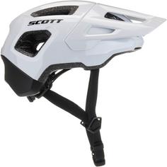 Rückansicht von SCOTT Argo Plus Fahrradhelm white-black