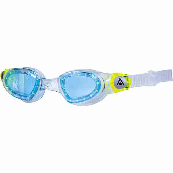 Aquasphere MOBY KID Schwimmbrille Kinder transparent-brightgreen-lenses-blue
