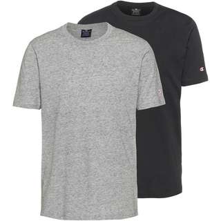 CHAMPION Legacy American Classics Shirt Doppelpack Herren new oxford grey melange-black