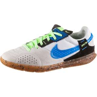 Nike Jr. Streetgato Fußballschuhe Kinder white-lt photo blue-black-lime glow