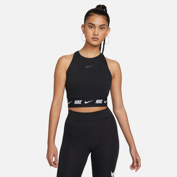 Nike Nike NSW Tape Croptop Damen - black - 0 | SportScheck