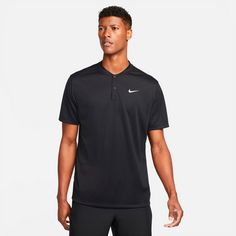 Rückansicht von Nike Court Blade Tennis Polo Herren black-white