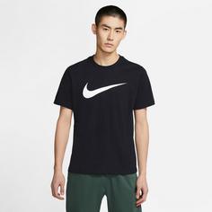 Rückansicht von Nike NSW SWOOSH T-Shirt Herren black-white