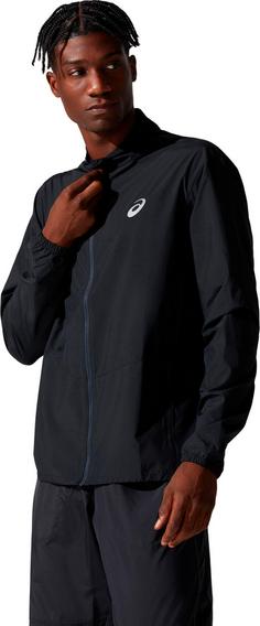 Rückansicht von ASICS Core Laufjacke Herren performance black