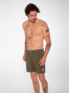 Rückansicht von Protest DAVEY Badeshorts Herren camo green