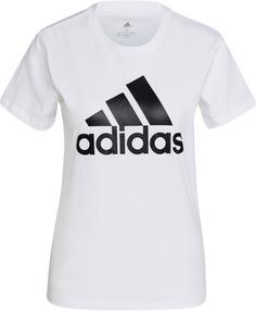 adidas Loungewear Essentials Logo T-Shirt Damen white-black