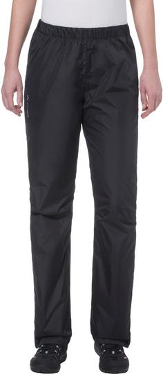 Rückansicht von VAUDE Fluid Full-Zip Regenhose Damen black