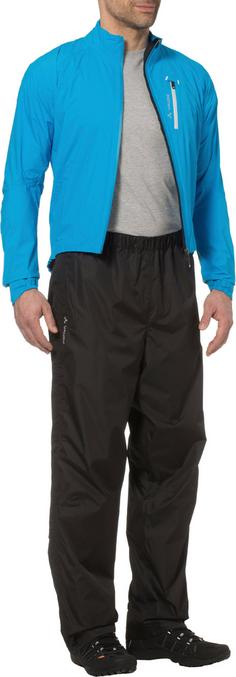 Rückansicht von VAUDE FLUID FULL-ZIP II Regenhose Herren black