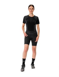 Rückansicht von VAUDE Active Fahrradtights Damen black uni