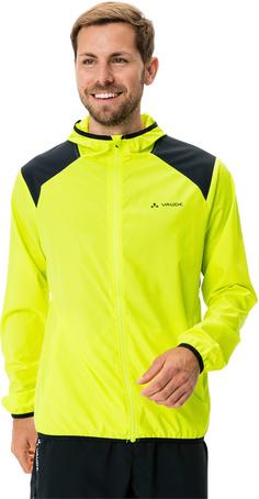 Rückansicht von VAUDE Qimsa Air Fahrradjacke Herren bright green