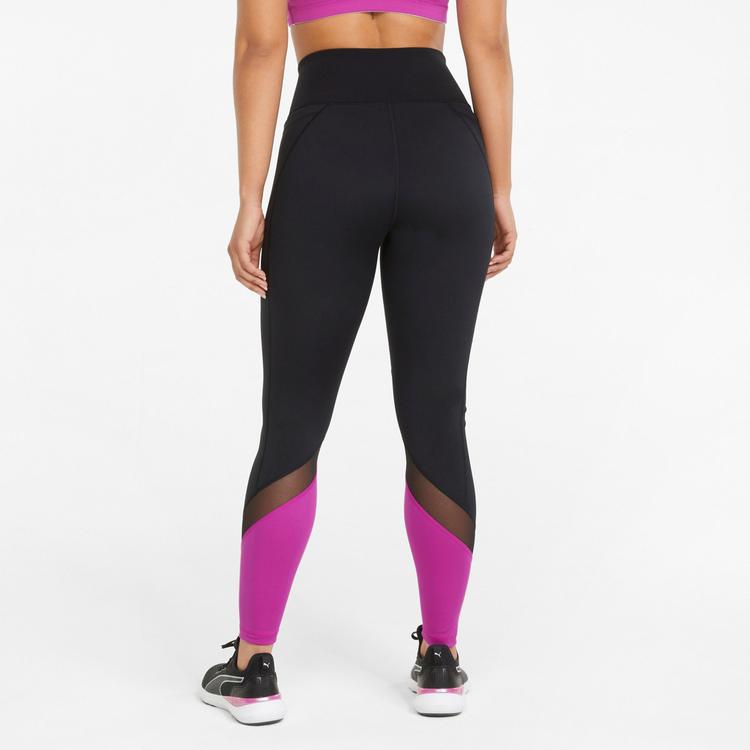 PUMA PUMA Train Logo Eversculpt Tights Damen - black-deep orchid - 1 | SportScheck