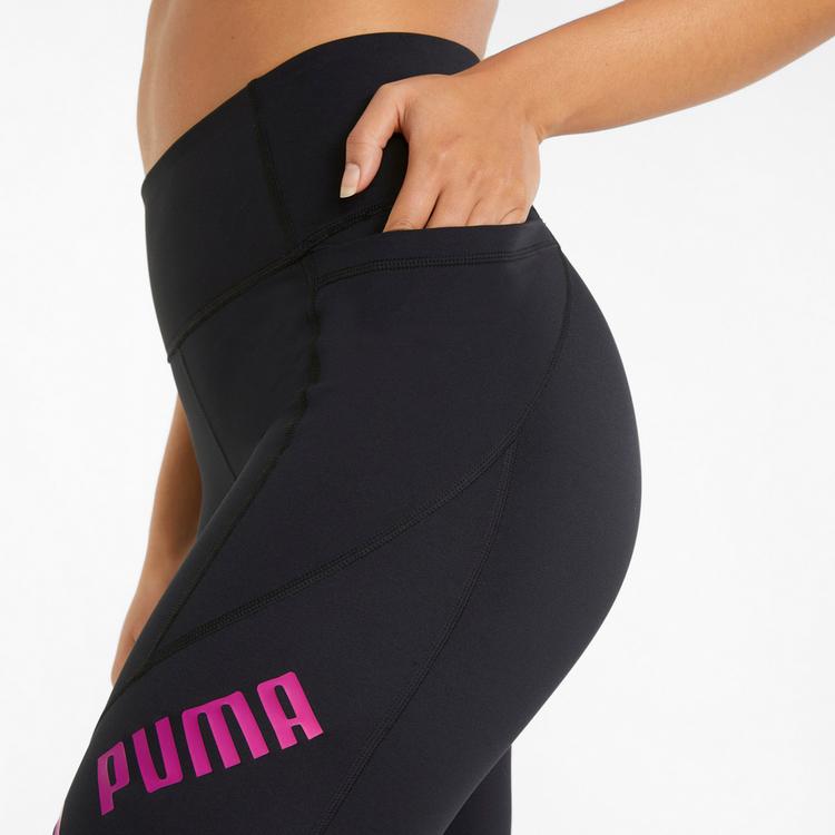 PUMA PUMA Train Logo Eversculpt Tights Damen - black-deep orchid - 3 | SportScheck