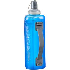 Rückansicht von Source Nomadic foldable bottle 1 Liter Trinkflasche blue