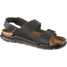 Rückansicht von Birkenstock Milano Outdoorsandalen Herren black