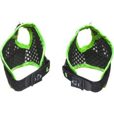 Rückansicht von LEKI Shark Frame Strap Mesh Handschlaufen black-neonyellow